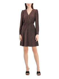 INC Womens Black Knit Lined Elastic Waist Pullover Long Sleeve Dress 10 レディース