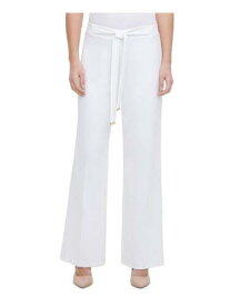 カルバンクライン CALVIN KLEIN Womens White Wide Leg Shorts L レディース