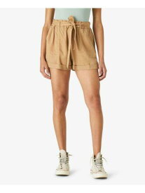 ラッキー LUCKY BRAND Womens Brown Belted Elastic Waist Pull-on High Waist Shorts L レディース