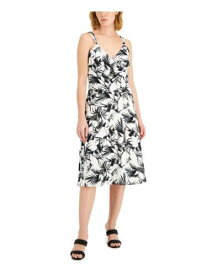 ドナキャランニューヨーク DONNA KARAN NEW YORK Womens Ivory Lined Pullover Sleeveless Fit + Flare Dress 10 レディース