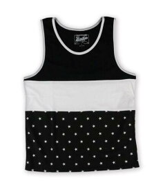 BKC Mens Pieced Flag Tank Top Black Large メンズ