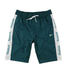 リーボック Reebok Mens Training Essentials Logo Athletic Workout Shorts Green Medium メンズ