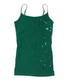 Aeropostale Womens Vertical Sequin Cami Tank Top Green X-Small レディース