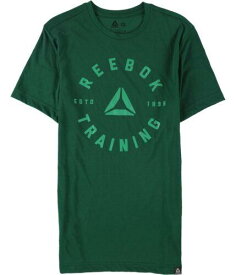 リーボック Reebok Mens GS Training SpeedWick Graphic T-Shirt Green X-Small メンズ