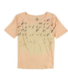 Hometown Heroes Womens French Gradient Graphic T-Shirt Orange Small レディース