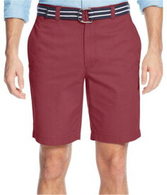Club Room Mens Flat Front With Belt Casual Chino Shorts Pink 42 メンズ