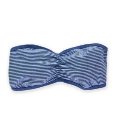 Aeropostale Womens Stretch Striped Bandeau Bra Blue XS/S レディース