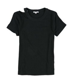 bar III Womens Cutout Basic T-Shirt Black Small レディース