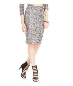 Material Girl Womens Patterned Mesh Pencil Skirt Black Small レディース