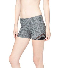 Aeropostale Womens Studio Mesh Athletic Compression Shorts Grey Small レディース