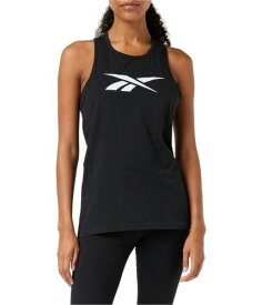 リーボック Reebok Womens Training Essentials Vector Logo Racerback Tank Top Black Large レディース