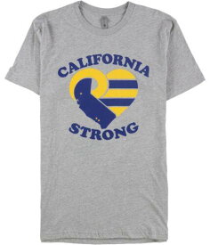 レベル Next Level Mens California Strong Graphic T-Shirt Grey Large メンズ