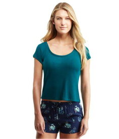 Aeropostale Womens Double Scoop Pajama Sleep T-Shirt レディース