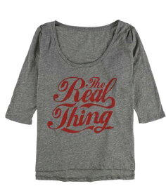Local Celebrity Womens The Real Thing Graphic T-Shirt Grey Large レディース