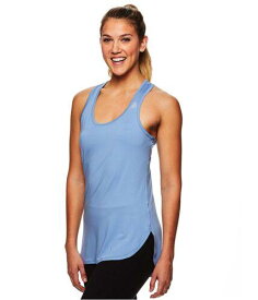 リーボック Reebok Womens Racerback Tank Top Blue Large レディース