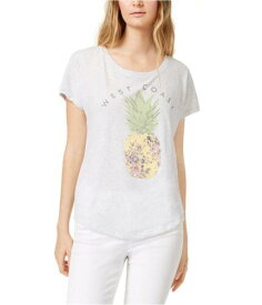 True Vintage Womens Pineapple West Coast Graphic T-Shirt Grey Medium レディース