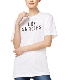 Kid Dangerous Womens Los Angeles Graphic T-Shirt White Medium レディース
