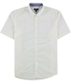 Club Room Mens Bancroft Poplin Button Up Shirt White X-Large メンズ