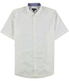 Club Room Mens Bancroft Poplin Button Up Shirt White X-Large メンズ