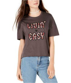 Carbon Copy Womens Livin' Is Easy Graphic T-Shirt Grey X-Large レディース