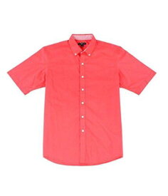 Club Room Mens Bancroft Poplin Button Up Shirt Red XX-Large メンズ