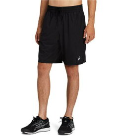 アシックス ASICS Mens Essential Woven Training Athletic Workout Shorts Black Large メンズ