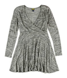 Aeropostale Womens Wrap Front Sweater Dress Grey Small レディース