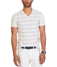 ノーティカ Nautica Mens Slim-Fit Stripe Graphic T-Shirt Beige XX-Large メンズ