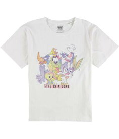 イレブンパリ Elevenparis Mens Life Is A Joke Graphic T-Shirt White Large メンズ