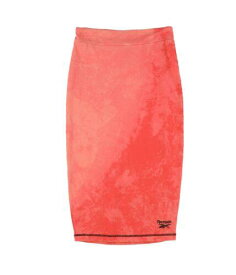 リーボック Reebok Womens Classic Tie-Dye Pencil Skirt Orange Small レディース