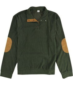 Tags Weekly Mens Corduroy High Neck Henley Sweater Green Large メンズ