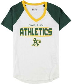 ジースリー G-III Sports Womens Oakland Athletics Graphic T-Shirt White Medium レディース