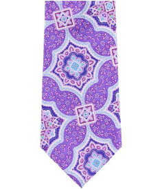 Geoffrey Beene Mens Medallion Culture Self-tied Necktie Purple One Size メンズ