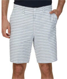 ノーティカ Nautica Mens Striped Casual Chino Shorts White 40 メンズ