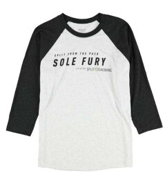 リーボック Reebok Mens Sole Fury Split From The Pack Graphic T-Shirt Grey Medium メンズ