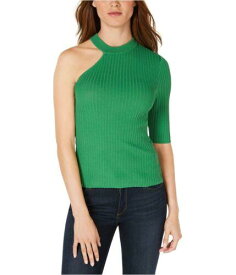 bar III Womens One-Shoulder Pullover Sweater Green XX-Large レディース