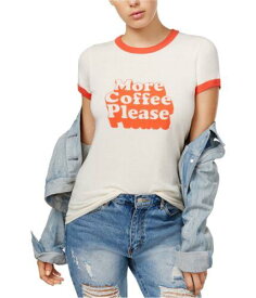 ban.do Womens More Coffee Graphic T-Shirt Off-White Small レディース