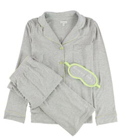 P.J. Salvage Womens 3 Pc Dreaming Away Pajama Set Grey Small レディース