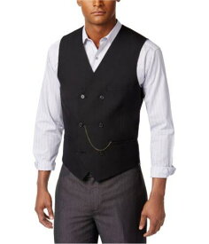 Independence Day Mens Double-Breasted Three Button Vest Black Medium メンズ