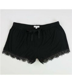 Seeing Stars Womens Lace Detail Pajama Shorts Black Medium レディース