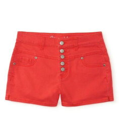 Aeropostale Womens High-Rise Shorty Casual Denim Shorts Orange 000 Size レディース