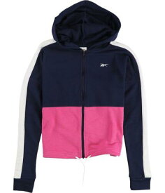 リーボック Reebok Womens French Terry Linear Logo Hoodie Sweatshirt Multicoloured X-Small レディース