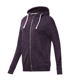 リーボック Reebok Womens Marble Hoodie Sweatshirt Purple X-Small レディース