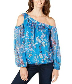 I-N-C Womens Ditsy Flower Cold Shoulder Blouse レディース