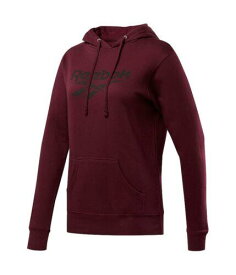 リーボック Reebok Womens Fleece Hoodie Sweatshirt Purple Small レディース