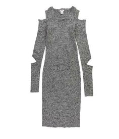 bar III Bar Iii Womens Cutout Sweater Bodycon Dress レディース