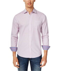 New ListingPark West Mens Diamond Long Sleeve Button Up Shirt メンズ
