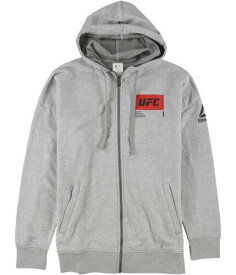 リーボック Reebok Womens UFC Fight Week Hoodie Sweatshirt Grey Small レディース