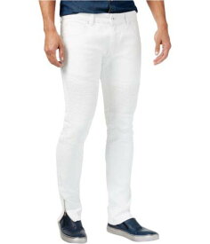 I-N-C Mens Super Stretch Skinny Fit Jeans White 32W x 32L メンズ