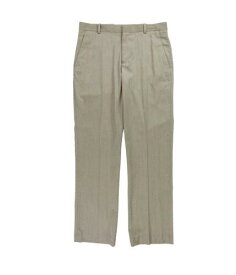 ペリーエリス Perry Ellis Mens Linen Casual Trouser Pants Beige 30W x 30L メンズ
